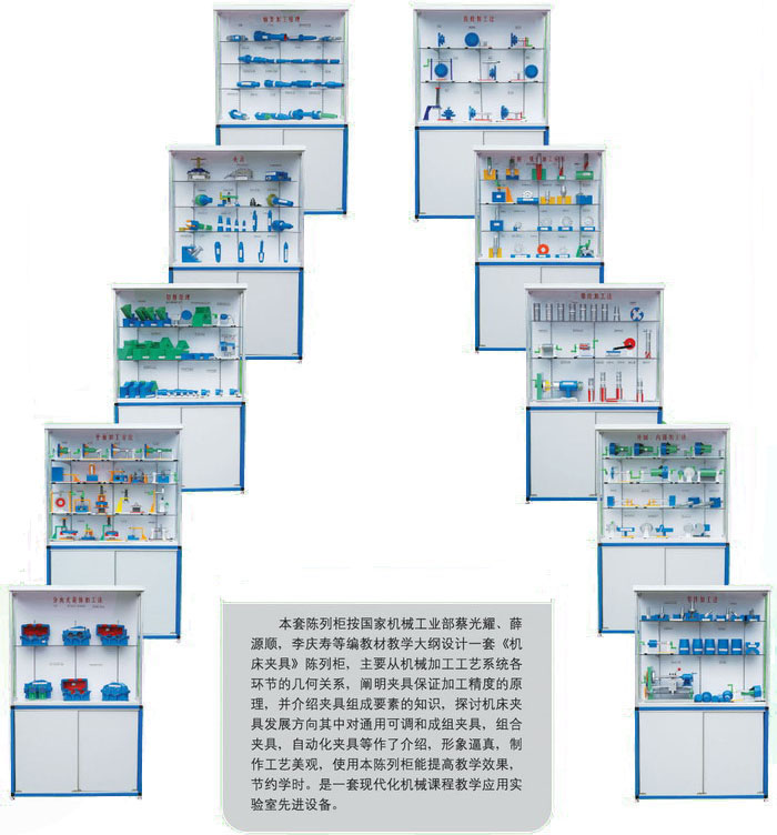 機(jī)床夾具陳列柜